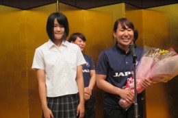 横嶋 かおる選手 挨拶