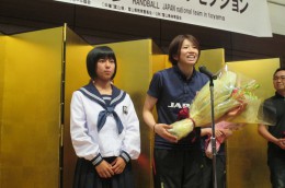 石野 実加子選手 挨拶