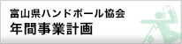 富山県ハンドボール協会　年間事業計画